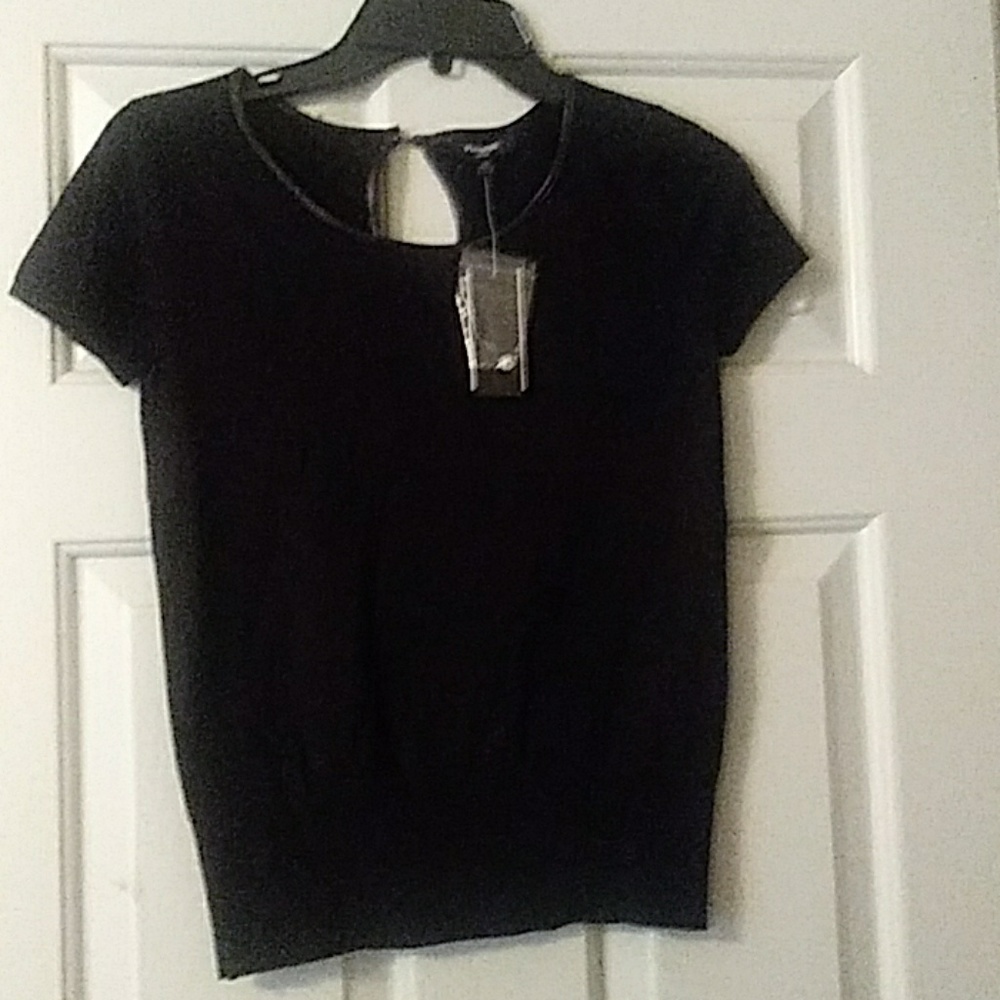 Black Top - (Leather Around Neck)